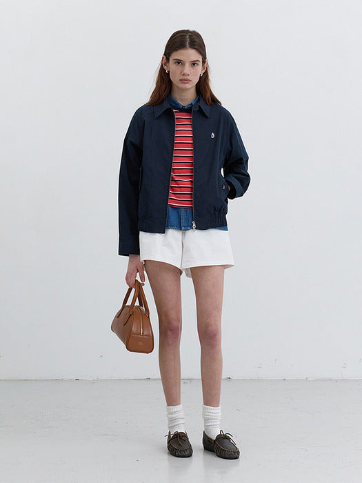 Dunst Unisex Summer Harrington Jacket French Navy
