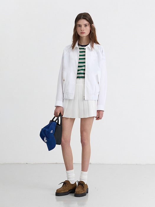 [dunst] MINI PLEATS SKIRT WHITE_UDSK5B233WT