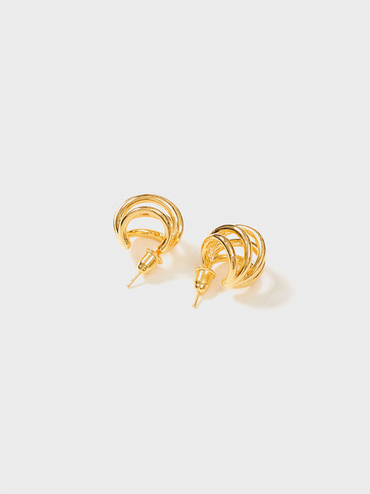 [EENK] Quintuple Earrings - Gold