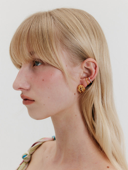 [EENK] Quintuple Earrings - Gold