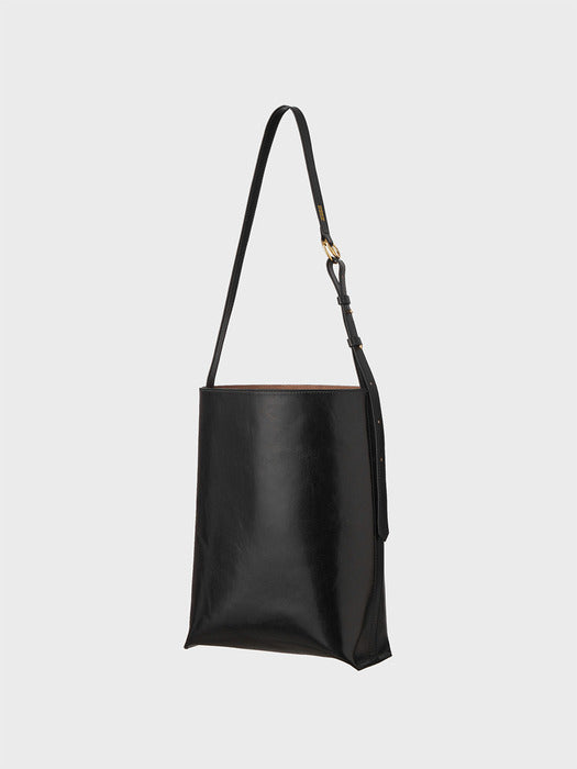 Eenk Double-Ring Bucket Bag - Black