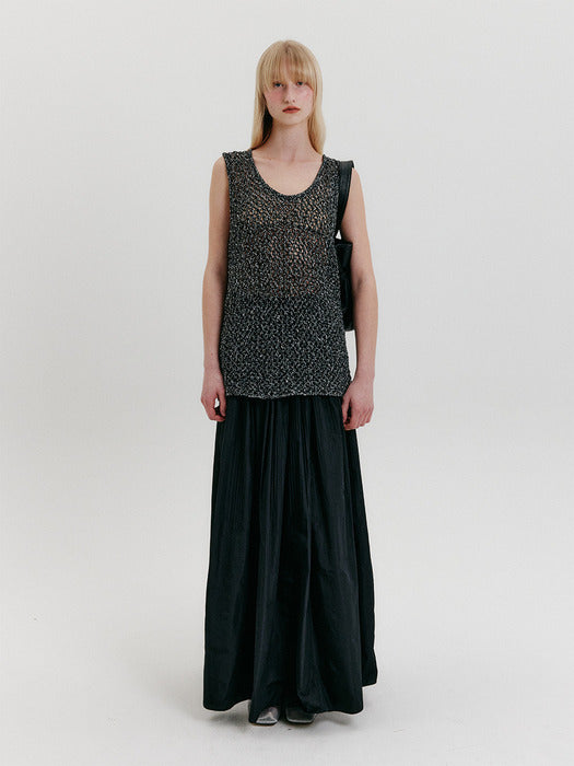 Eenk Chunky Knit Top - Black