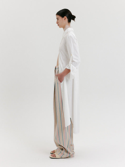 Eenk Lace Layerd Shirt Dress - White