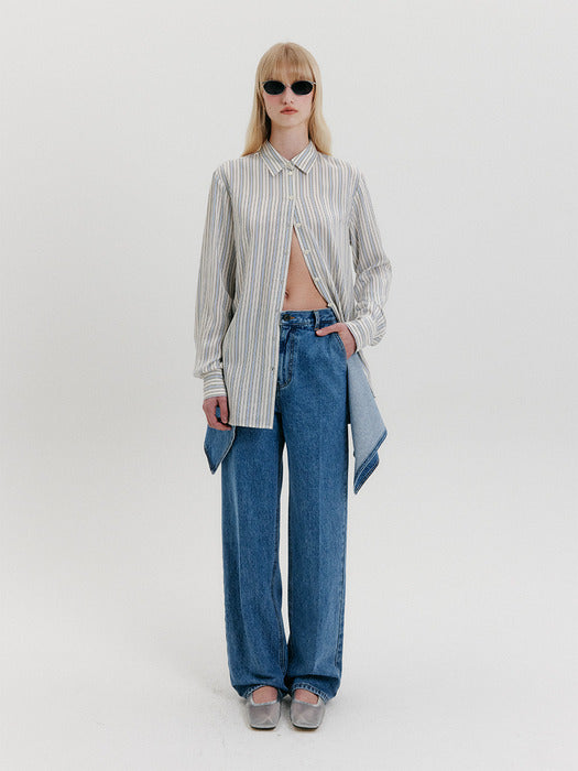 Eenk Stripe Shirts - Blue