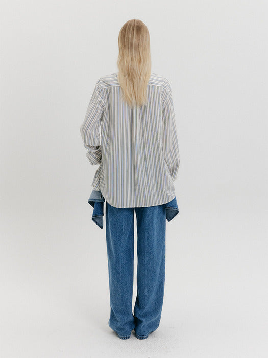 Eenk Stripe Shirts - Blue