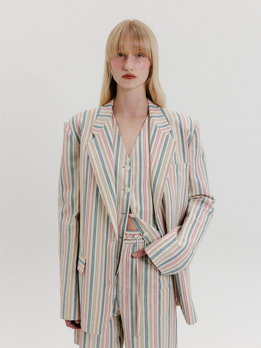 Eenk Single-Breasted Blazer - Multi