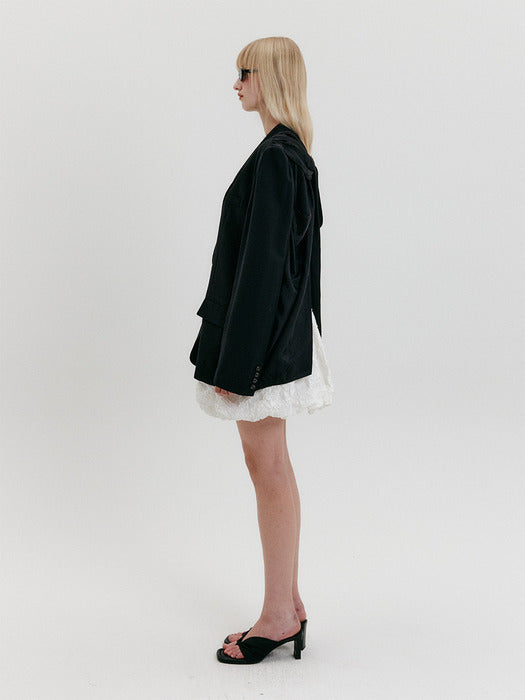 Eenk Back Knotted Jacket - Black