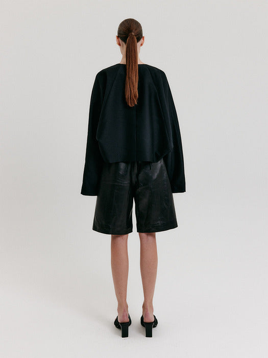 Eenk Dolman Sleeve Jacket - Black