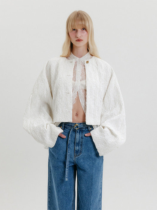 Eenk Dolman Sleeve Jacket - White