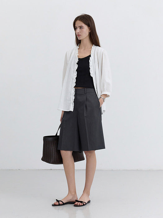 [dunst] BERMUDA SHORTS CHARCOAL GREY_UDPA5B235CG