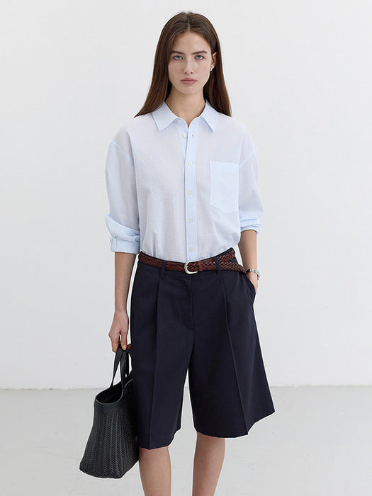 [dunst] BERMUDA SHORTS NAVY_UDPA5B235N2