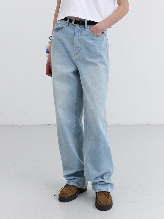 Dunst Wide Loose Jeans Light Blue
