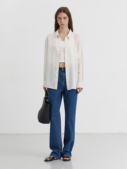 Dunst Summer Straight Jeans Dark Blue
