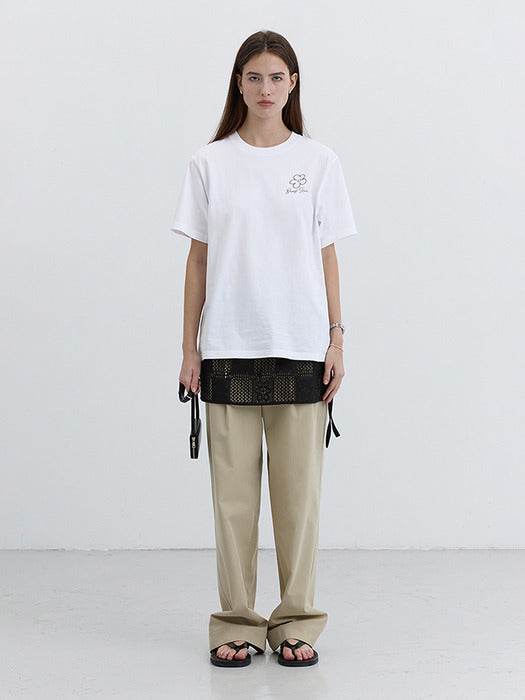 [dunst] DOUBLE PLEATED CHINO SLACKS BEIGE_UDPA5B225I2