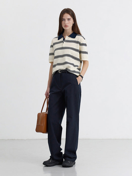 Dunst Summer Chino Slacks Navy