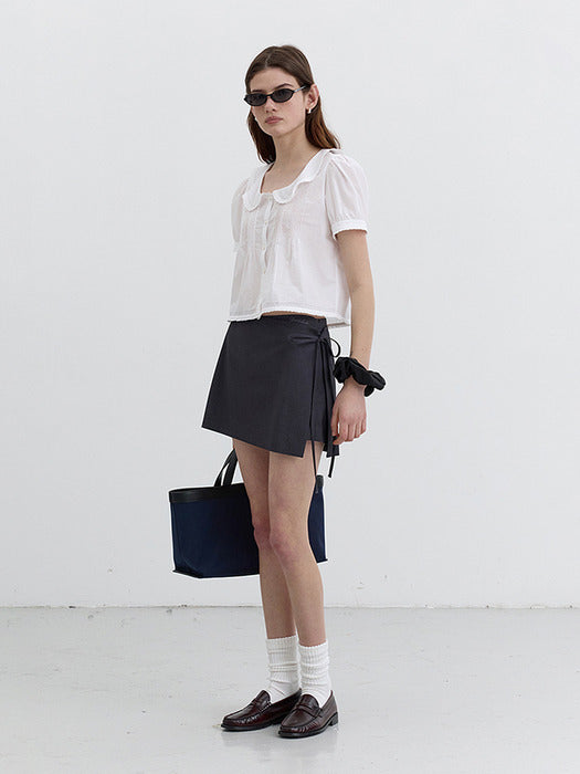 Dunst Mini Skirt Charcoal Grey
