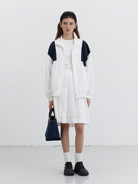 Dunst Midi Pleats Skirt White