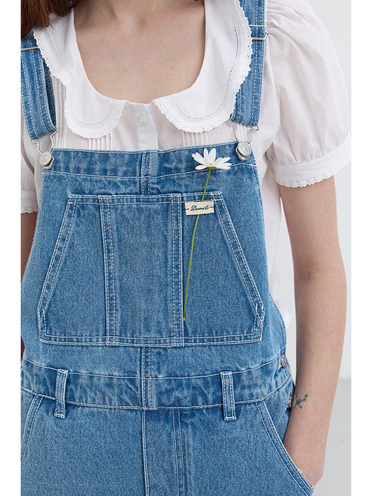 Dunst Denim Overall Dress Classic Blue