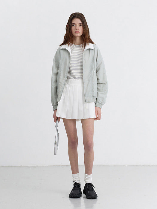 [dunst] ESSENTIAL STRIPE LOGO T-SHIRT IVORY GREY STRIPE_UDTS5B242IV