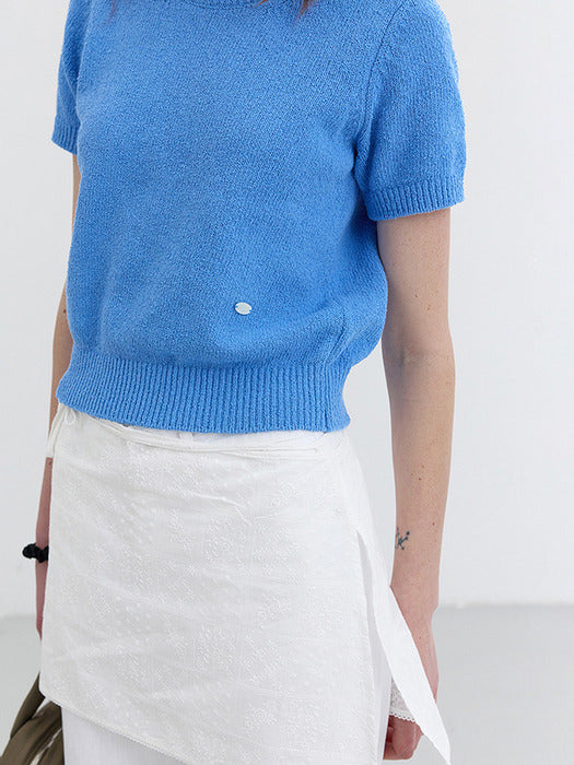 Dunst Summer Crewneck Knit Blue