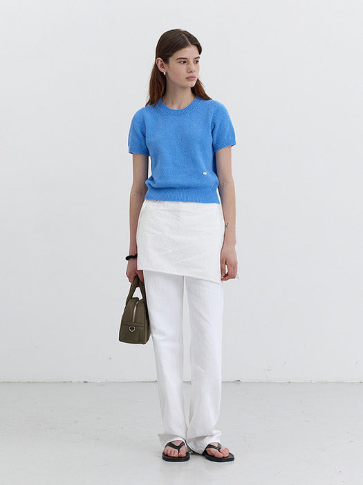 Dunst Summer Crewneck Knit Blue