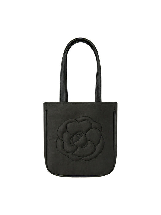 [emis] ROSE STITCH SQUARE BAG-BLACK