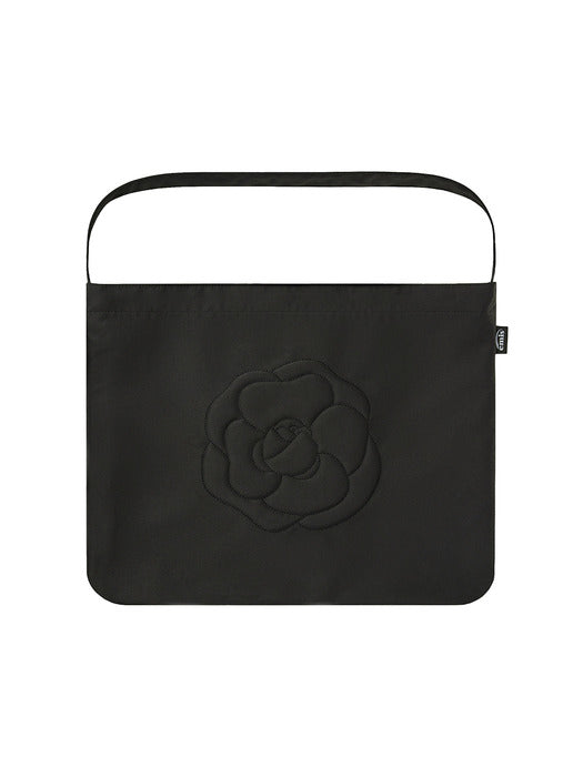 [emis] ROSE STITCH ECO BAG-BLACK