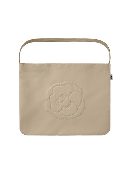 [emis] ROSE STITCH ECO BAG-BEIGE