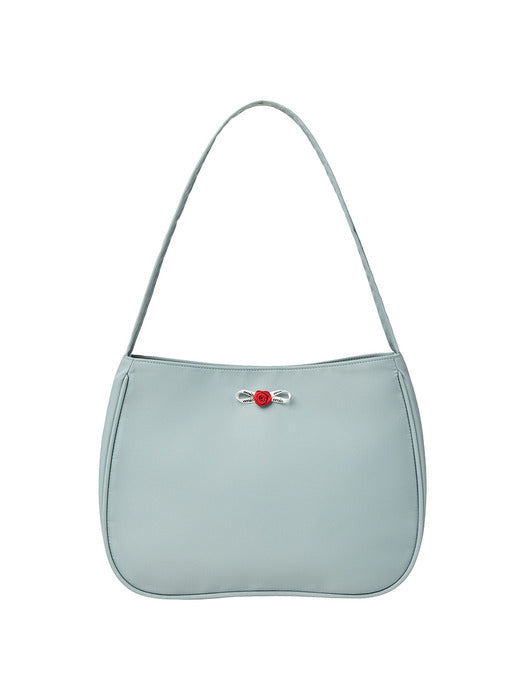 [emis] MINI CORSAGE APPLIQUE SHOULDER BAG-SKY BLUE