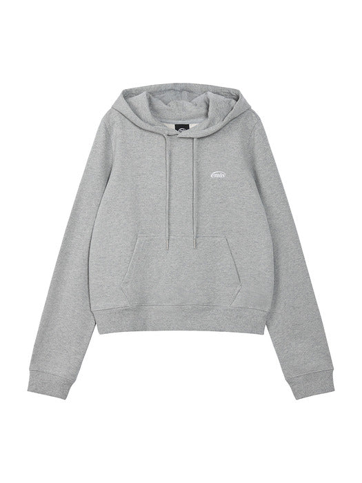 [emis] (WOMENS) ROSE HOODIE-MELANGE GRAY