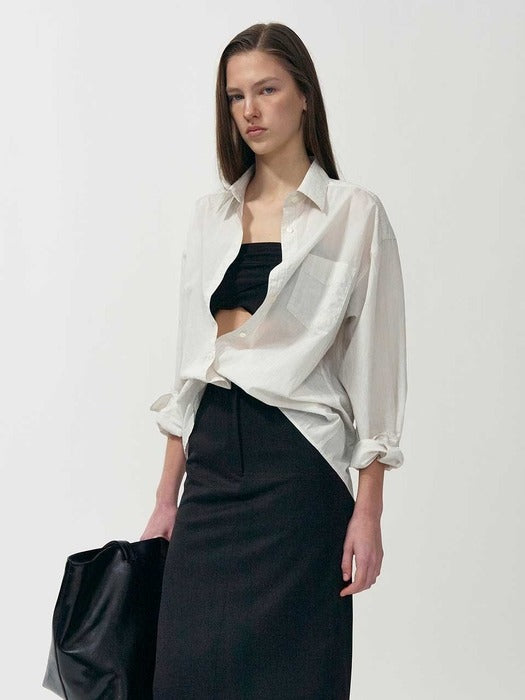 [nothing written] Timon striped cotton shirt (Ivory)