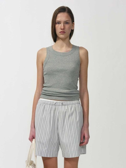 Elodie cotton tank top (Gray)