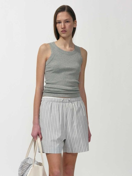 [nothing written] Elodie cotton tank top (Gray)