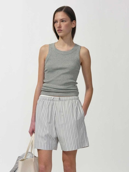 [nothing written] Elodie cotton tank top (Gray)