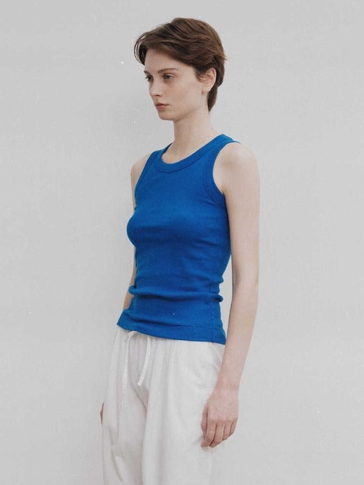 Nothing Written Elodie cotton tank top (Blue)
