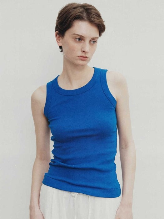 Nothing Written Elodie cotton tank top (Blue)