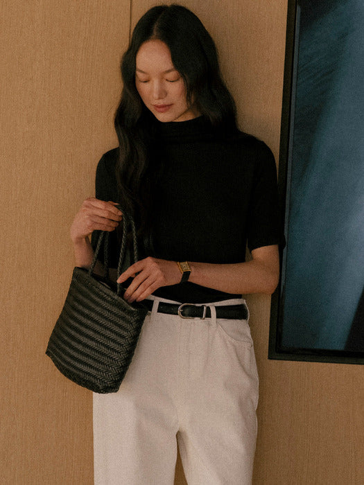 [TILLIDIE] Pure comfort high tencel t-shirt_Black