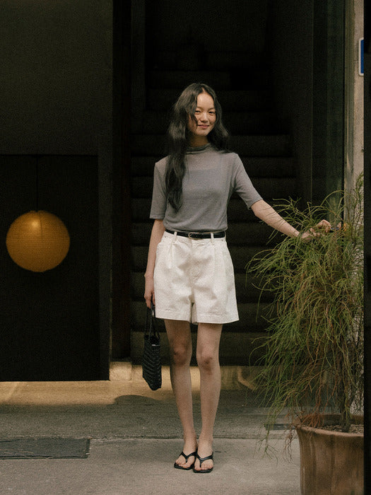 [TILLIDIE] Pure comfort high tencel t-shirt_Gray