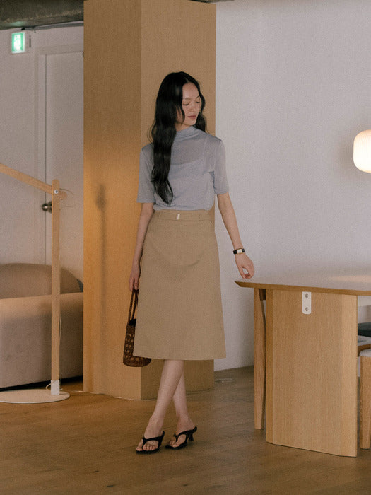 [TILLIDIE] Pure comfort high tencel t-shirt_Sky blue