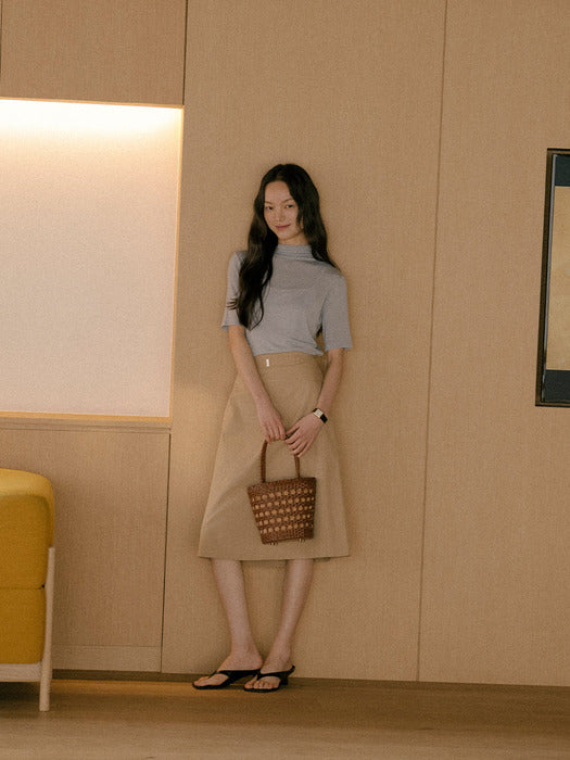 [TILLIDIE] Pure comfort high tencel t-shirt_Sky blue