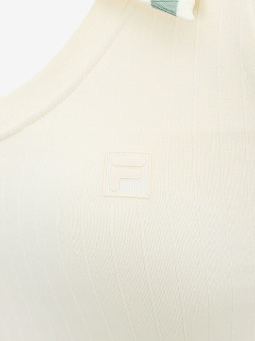 CASA FILA Collared Tank Top_FS2ITH2393F_CRM