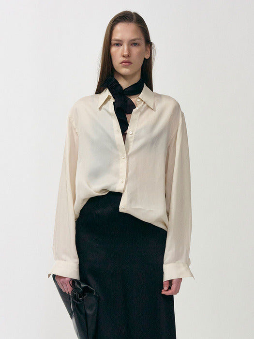 Shell soft classic shirt (Butter)