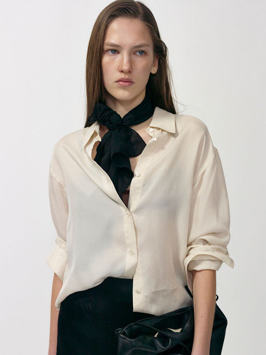 Shell soft classic shirt (Butter)