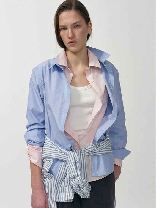 Port standard fit shirt (Light blue)
