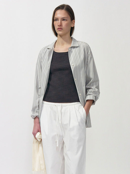 Mago stripe shirt (Gray stripe)