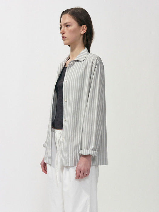 Nothing Written Mago stripe shirt (Gray stripe)