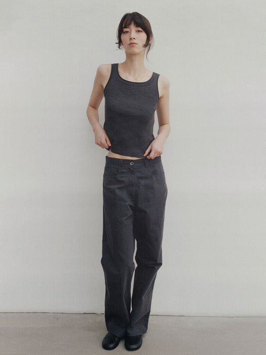 [nothing written] Eden washing pants (Charcoal)