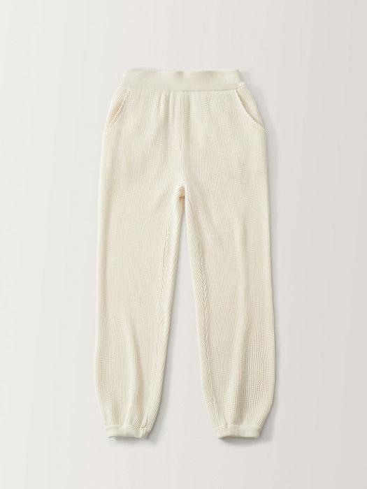 Nothing Written Waffle knit pants (Ivory)