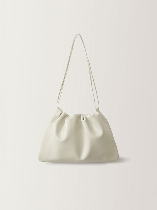 [nothing written] Nella strap large bag (Light beige)