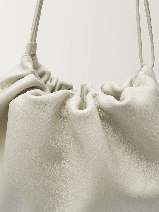 Nella strap large bag (Light beige)